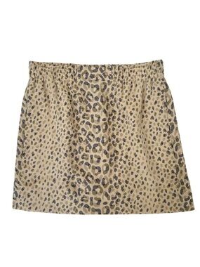 Gucci Silk leopard mini skirt